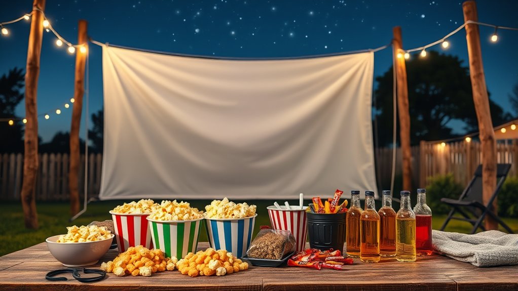 Outdoor Movie Night: Setup and Snacks 7 creative themed movie snacks