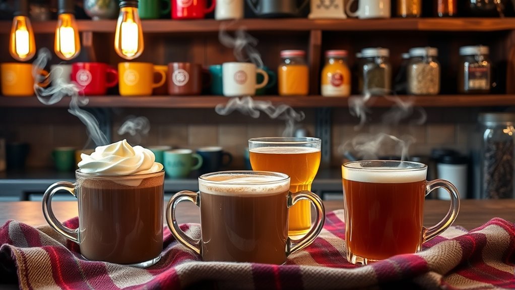Warm Drinks Bar: Cider, Cocoa, and Tea 4 customize hot chocolate toppings