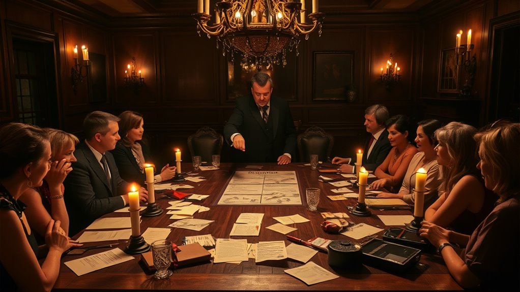 dramatic culprit unmasking moment