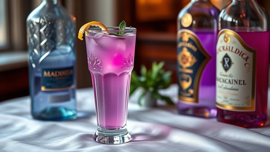 elegant colorful vintage inspired mocktails