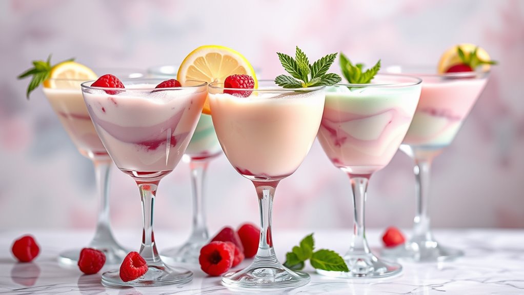 elegant velvety festive beverages