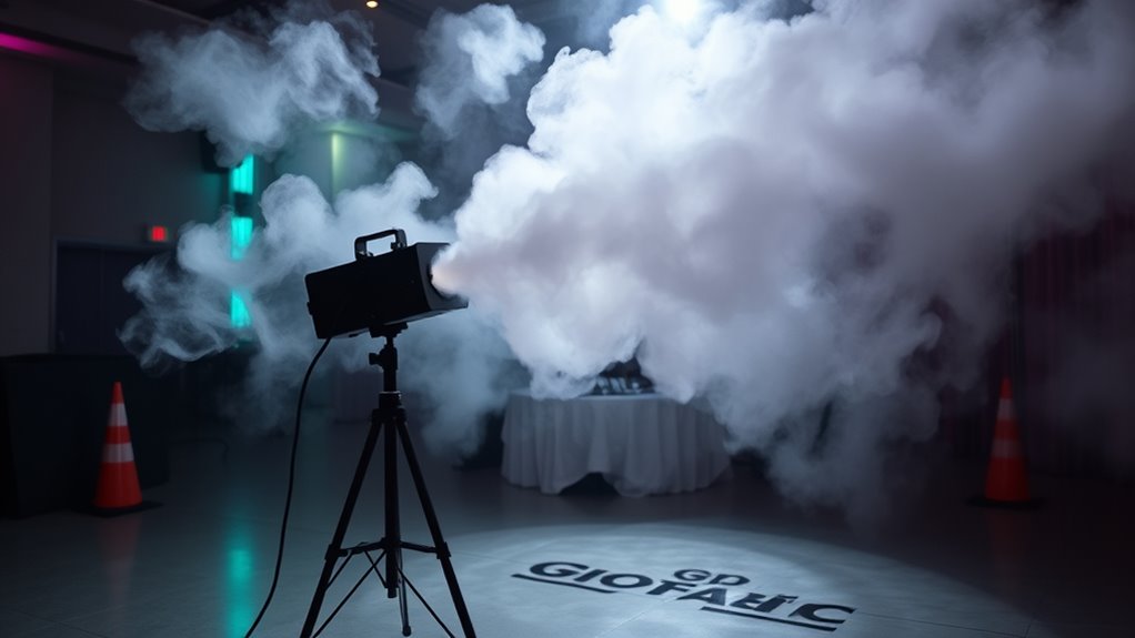 ensure safe fog machine operation