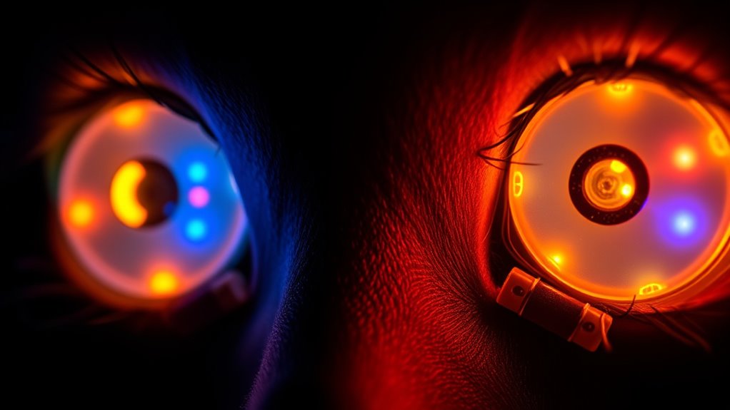 Animated Eyes: LEDs, Ping-Pong Balls, and Code-Free Kits 2 expressive blinking led eyes