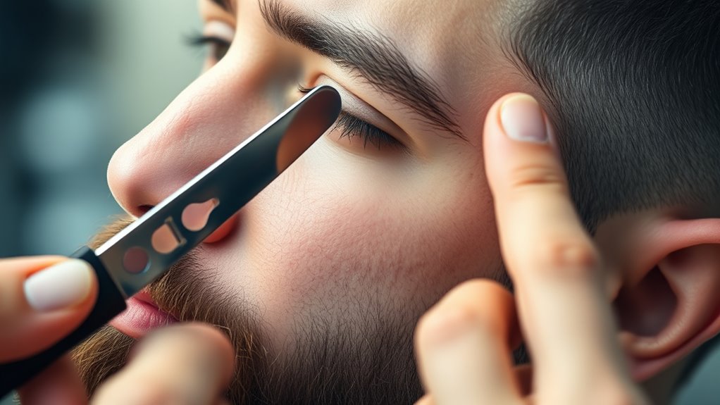 Beard and Brow Blocking Techniques 3 facial hair concealment methods