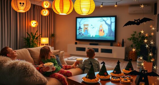 family friendly spooky movie night