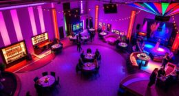 flowing seating with stations