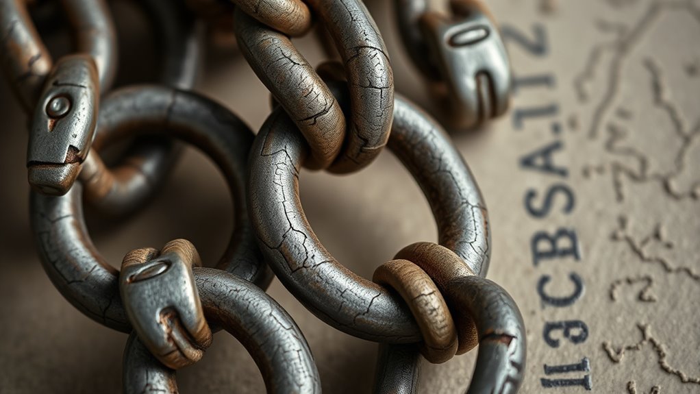 foam made chains and shackles