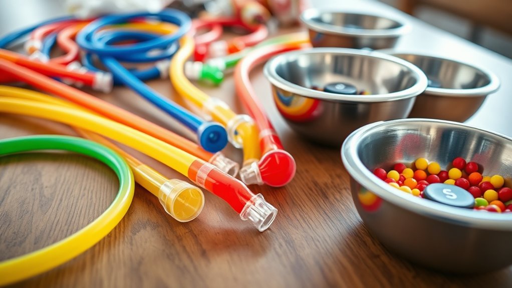DIY Candy Chutes and Contactless Bowls 2 gather materials and tools