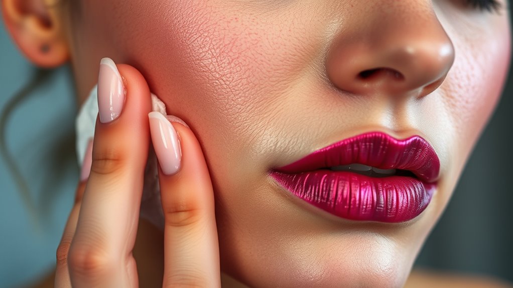 gentle pat no rubbing