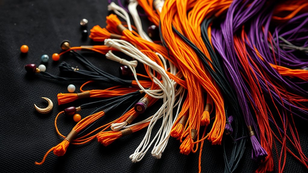 halloween embroidery thread selection