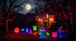 halloween illuminated yard signs