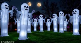 halloween inflatable ghost trees