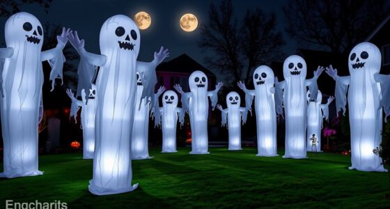 halloween inflatable ghost trees