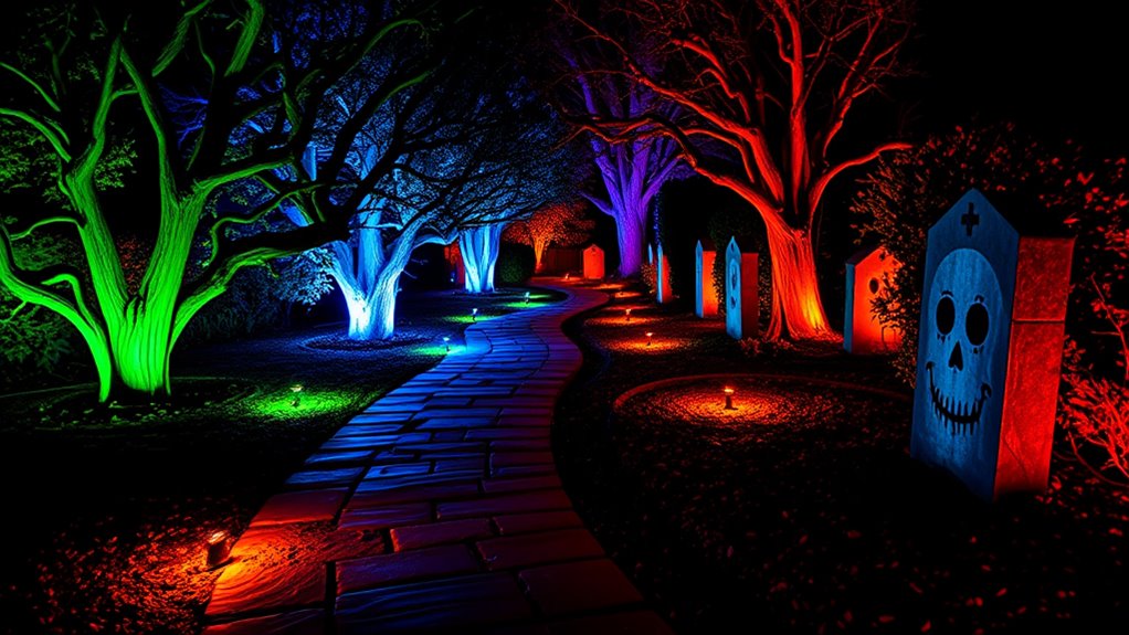 15 Best Color Changing Pathway Lights for Halloween That Will Spook and Shine 33 halloween lighting considerations