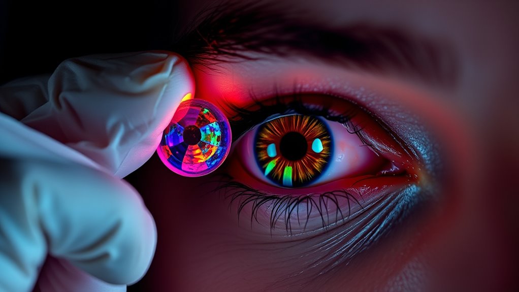 Contact Lens Safety for Costume Looks 6 handle contacts with care