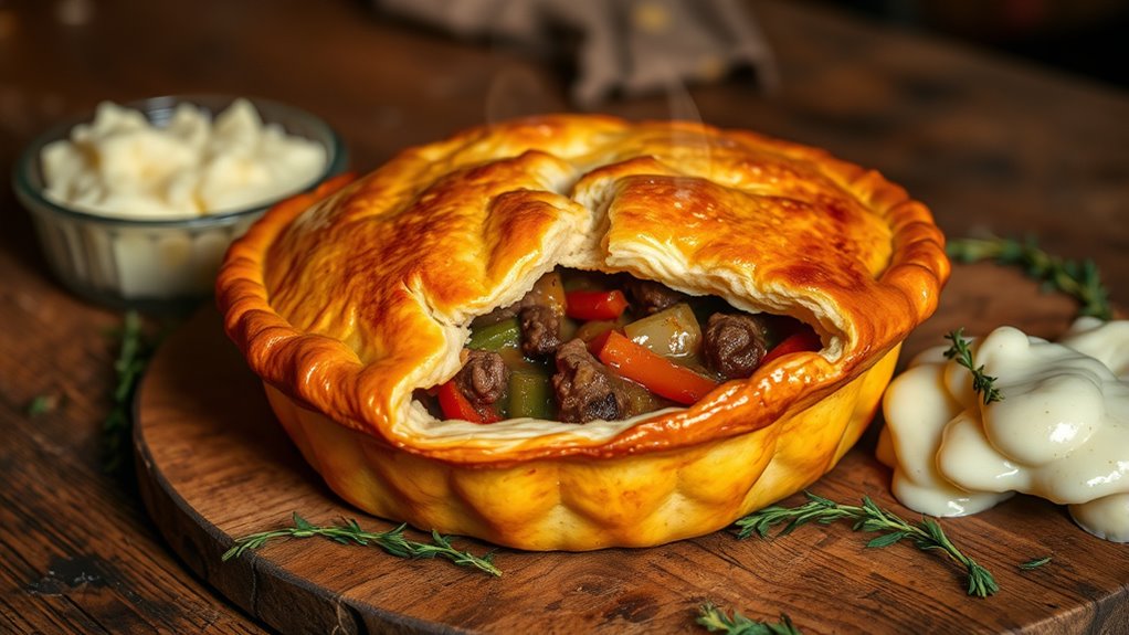 Savory Pies and Pot Pies for a Cozy Night 4 hearty beef vegetable pie