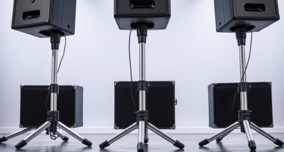 heavy duty telescoping speaker stands