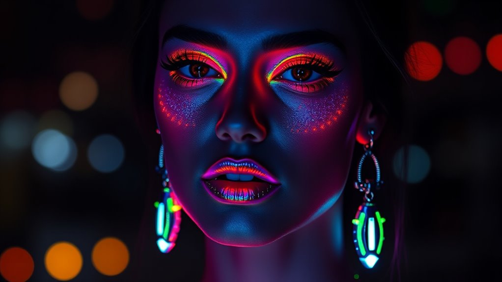 UV and Glow Effects: Makeup That Pops at Night 9 illuminate with accessories and lighting