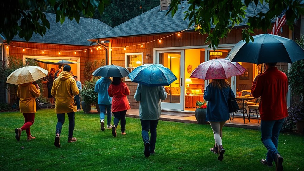 Rain Plan: Moving the Party Indoors 9 indoor comfort and safety