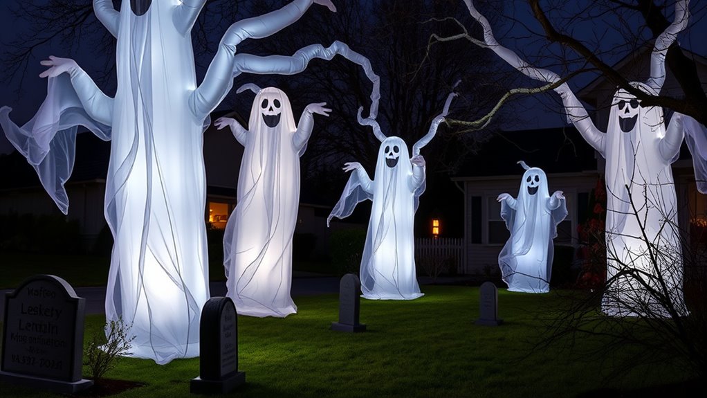 inflatable ghost tree features