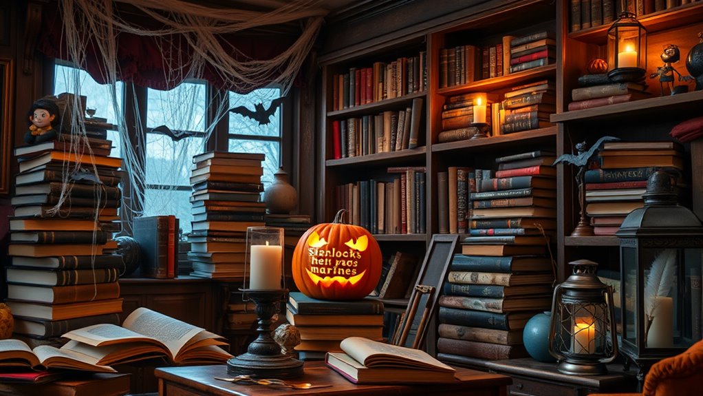 literary decor for halloween