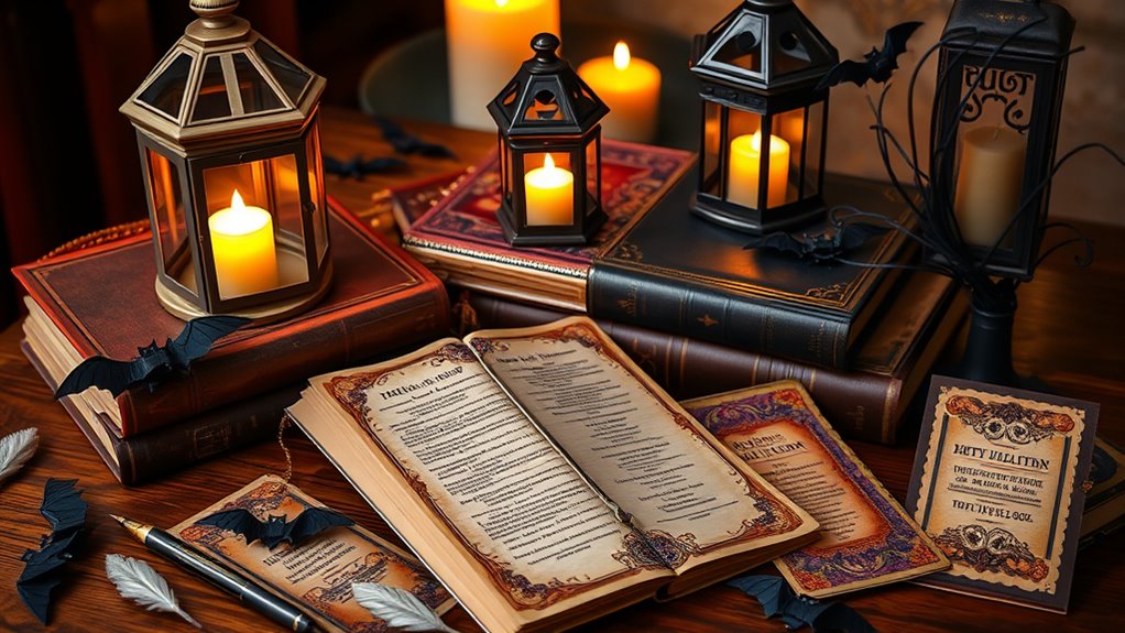 literary themed spooky party