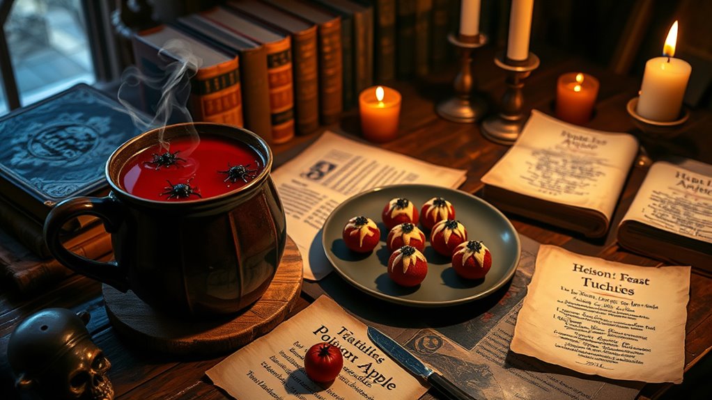 literary themed treats and drinks
