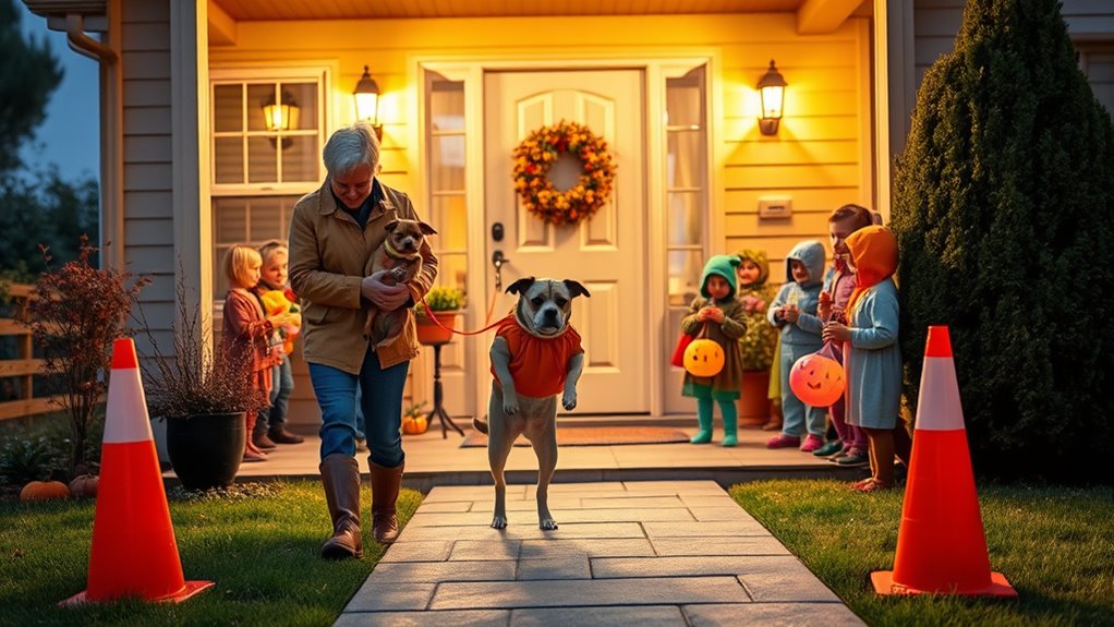 manage halloween visitor flow