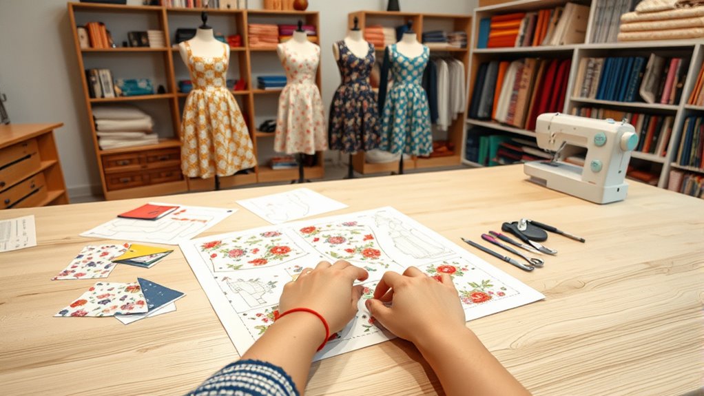 match patterns to fabric