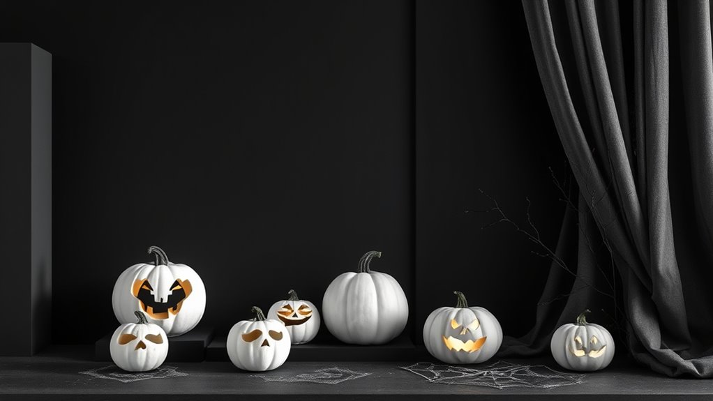 monochrome halloween design tips