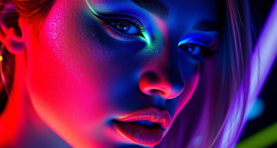 UV and Glow Effects: Makeup That Pops at Night 24 neon nighttime makeup