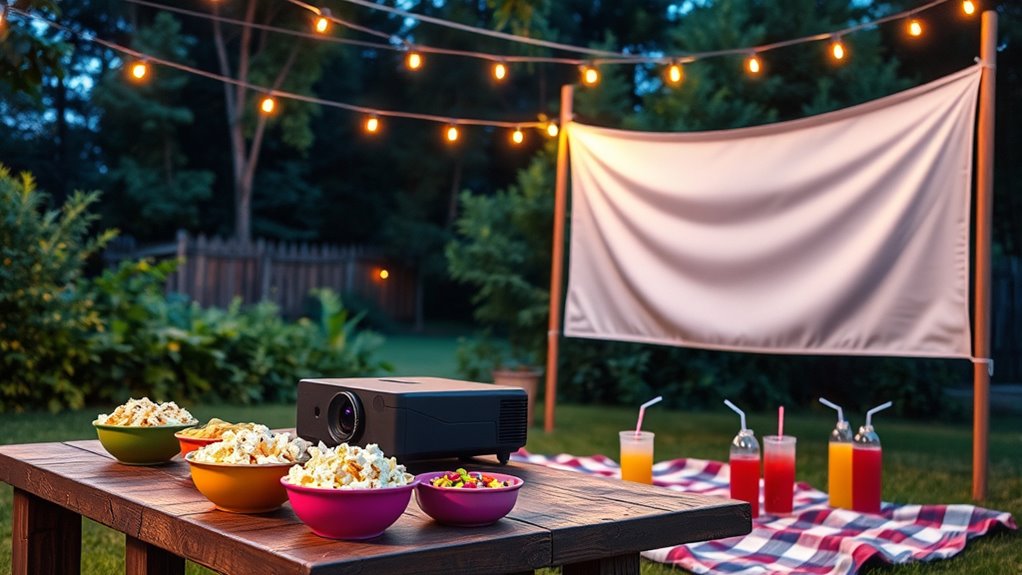 Outdoor Movie Night: Setup and Snacks 5 optimize projector setup outdoors