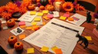 organize spooky celebration schedule