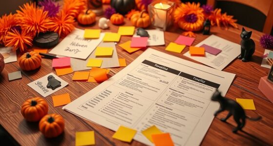 organize spooky celebration schedule