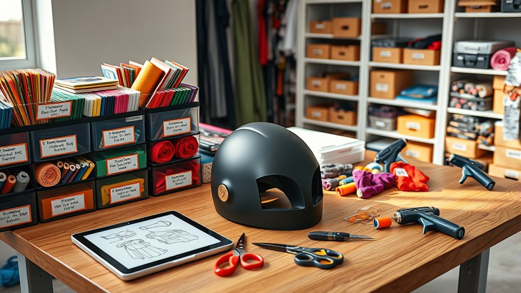 Cosplay Crafting Habits You Can Use for Halloween 9 organize tools materials schedule