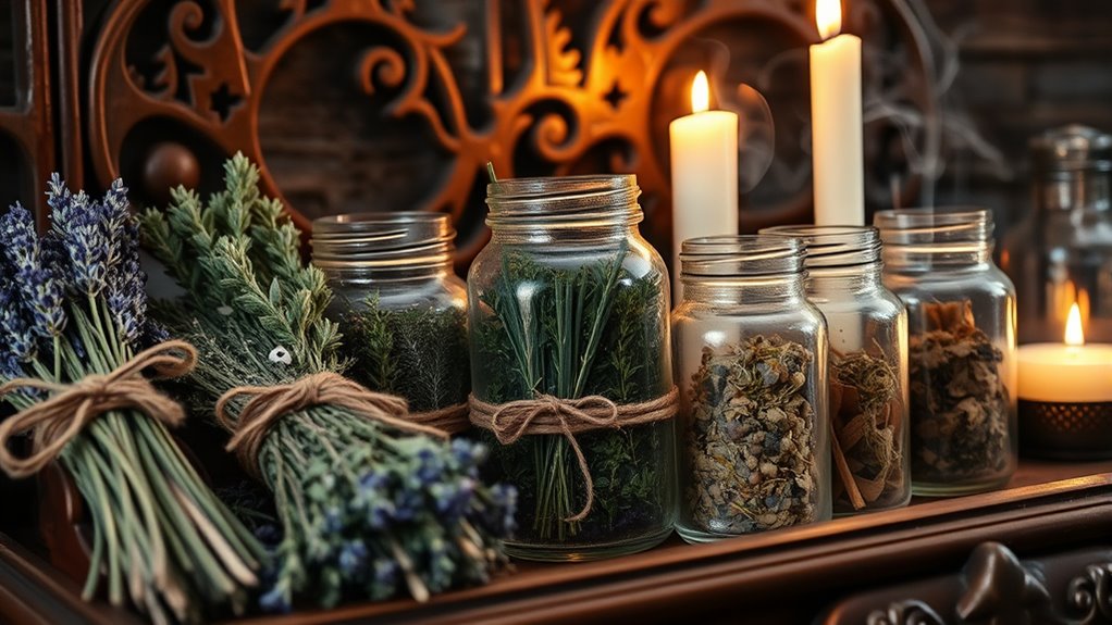 organized sacred space display