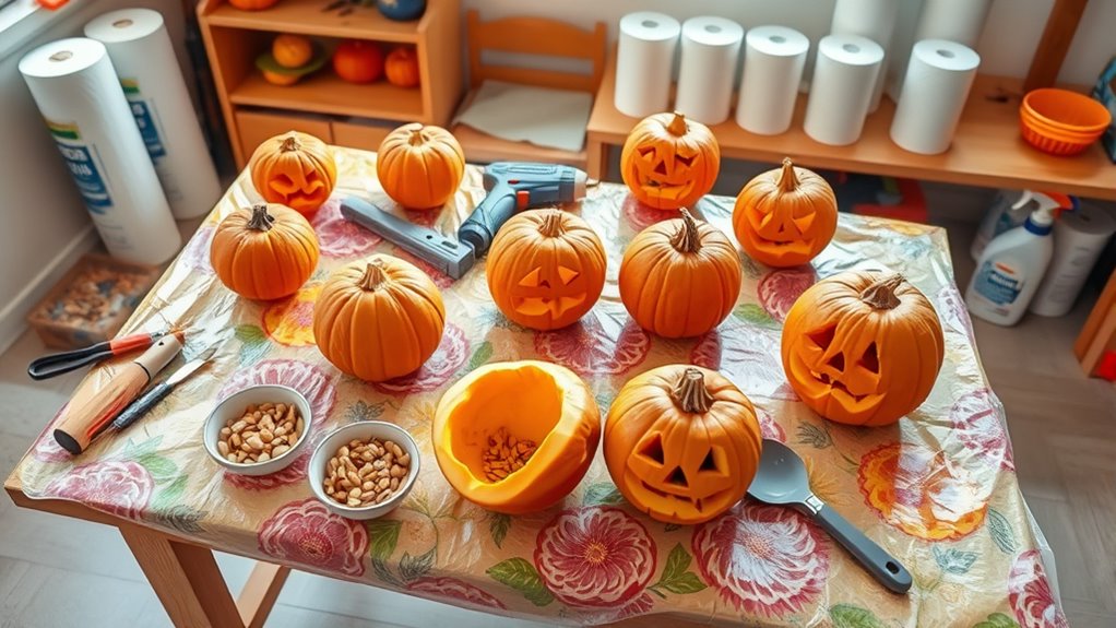 organized safe carving space