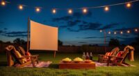 outdoor film screening snacks