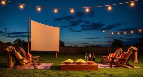 outdoor film screening snacks