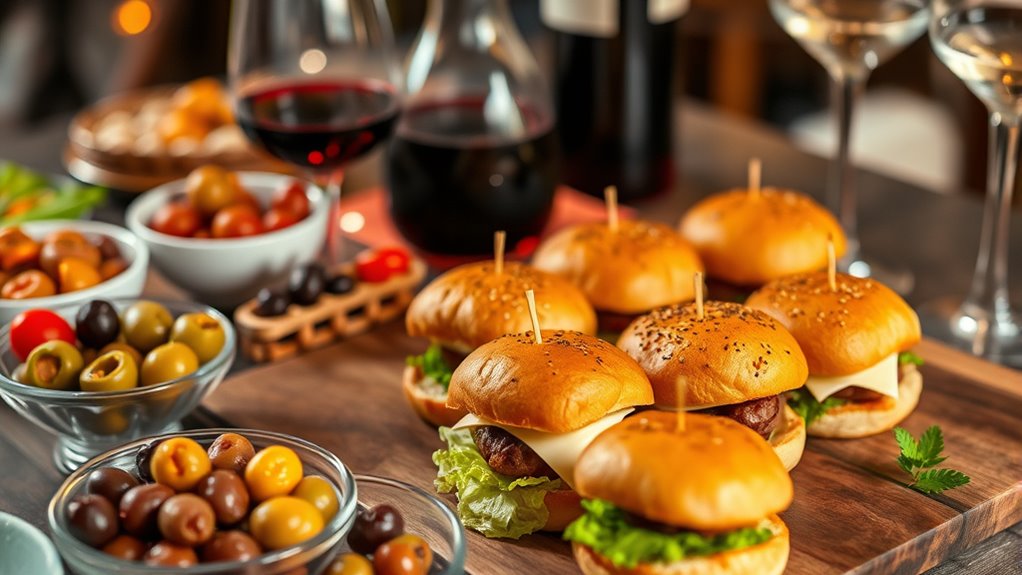 pairing drinks with savory bites