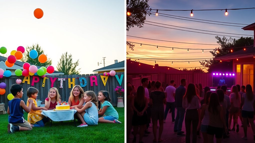 party timing and length