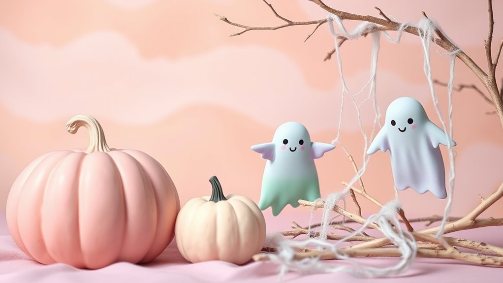 pastel halloween decor ideas