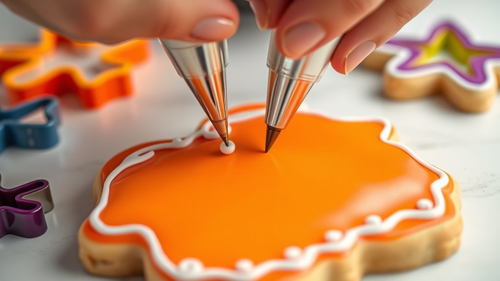 Halloween Cookie Decorating: Piping and Flooding 101 3 perfect consistency for decorating