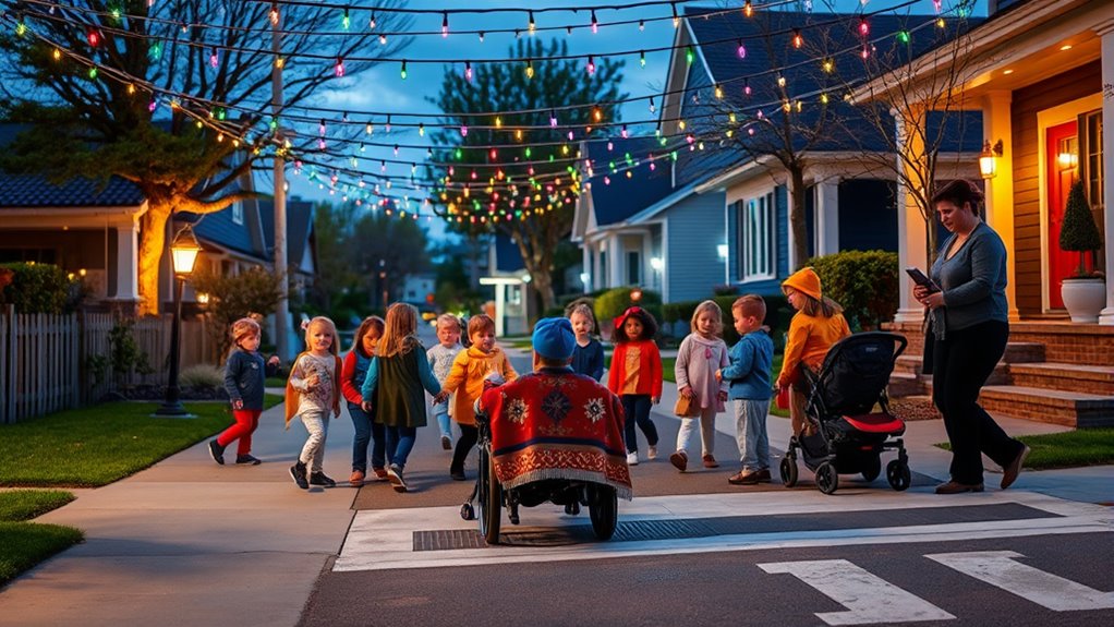 plan accessible trick or treat route