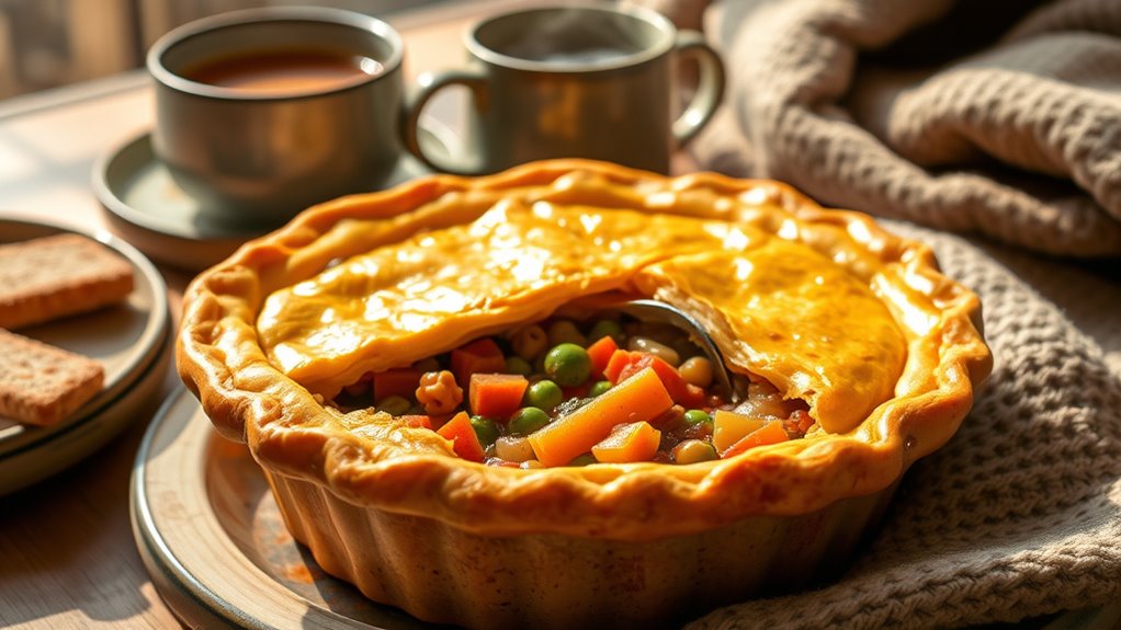Savory Pies and Pot Pies for a Cozy Night 10 plant based comfort pie