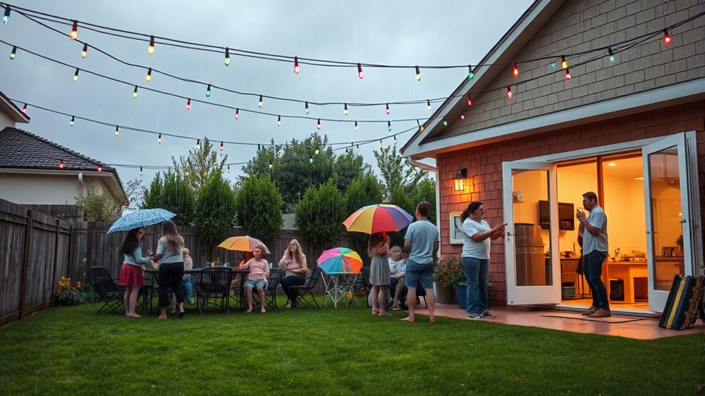 Rain Plan: Moving the Party Indoors 10 prepare for weather surprises