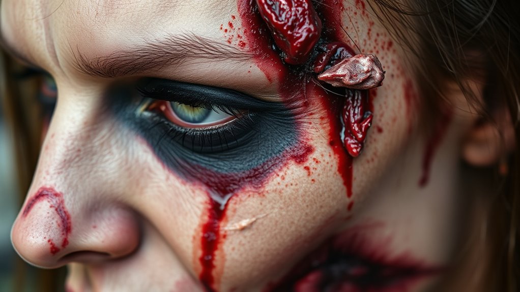 Fast FX: Last-Minute Zombie in 15 Minutes 3 prepping and applying makeup