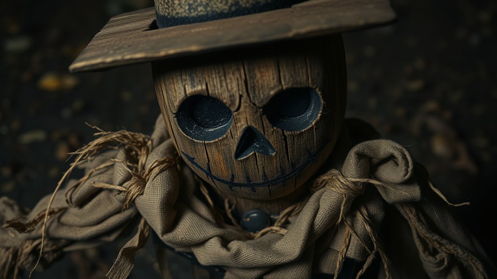 reclaimed wood haunted scarecrows