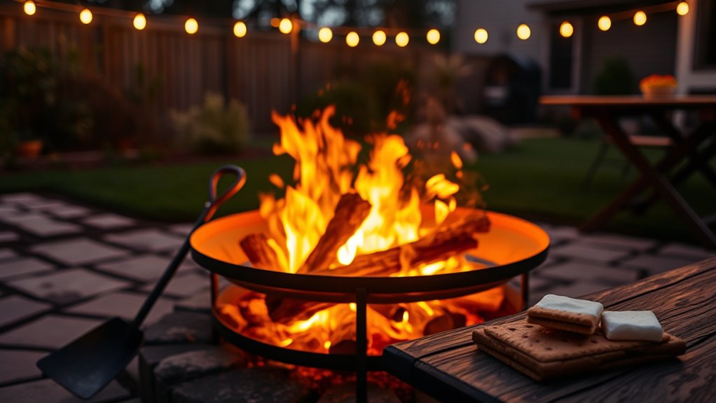 Backyard Fire Pit Night: Safety and Snacks 7 safe fire lighting and extinguishing
