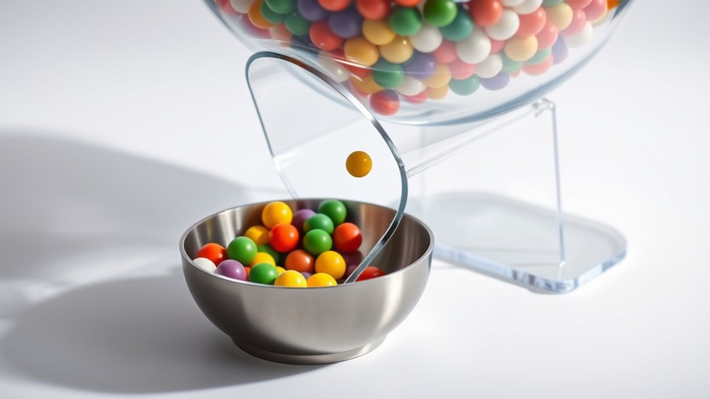 DIY Candy Chutes and Contactless Bowls 5 safe hygienic contactless serving